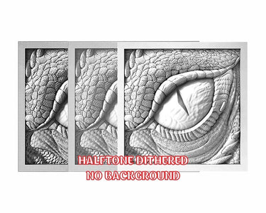DRAGON EYE 3d illusion & laser-ready files 3DWave.us
